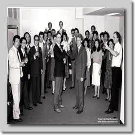 Peter Smith (Comm Director) visits on launch day